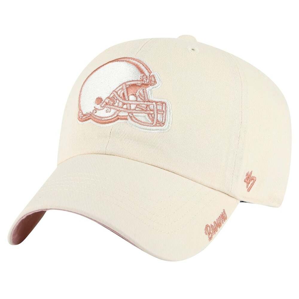 Women's Cleveland Browns '47 Ballpark Cheer Dusty Rose Clean Up Adjustable Hat